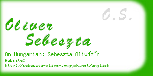 oliver sebeszta business card